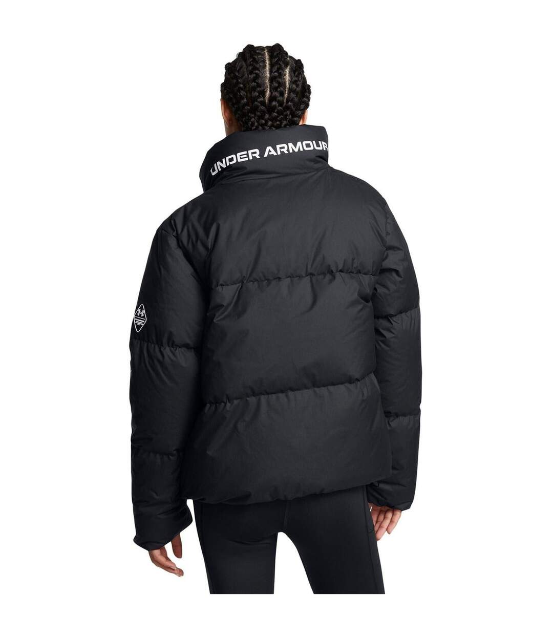 Womens/ladies Puffer Jacket Black Under Armour-4