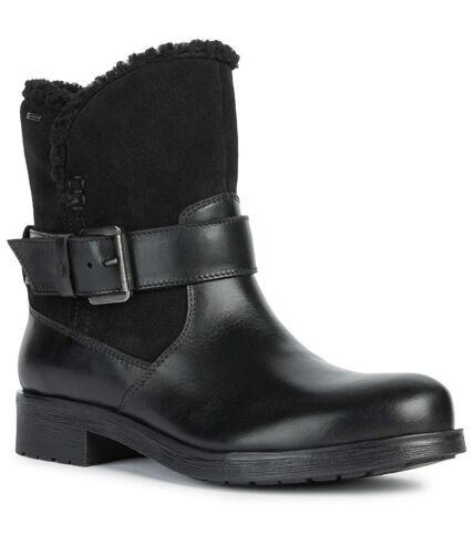 Geox Womens/Ladies Rawelle Nappa Leather Ankle Boots (Black) - UTFS9235