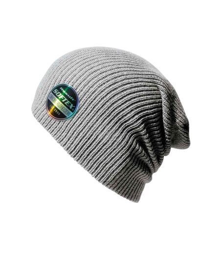 Unisex adult softex beanie dove grey Result Core