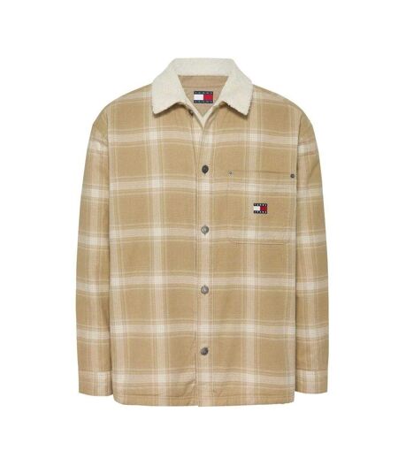 Mens Shirt Jacket Tan Tommy Jeans