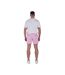 Mens stretch chino shorts pink Raging Bull-2