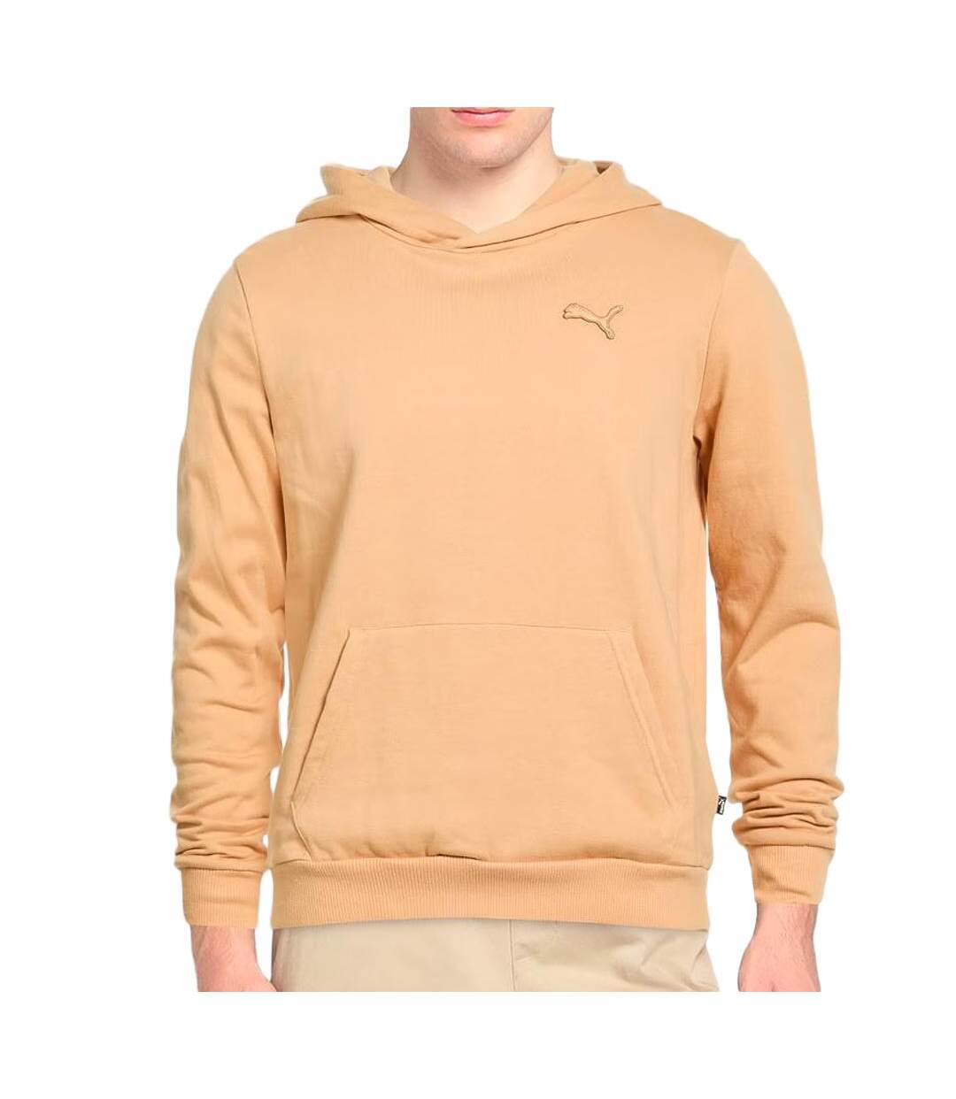 Sweat jaune homme puma embroidery-1