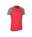 Mountain Warehouse Mens Endurance Breathable T-Shirt (Red/Gray)