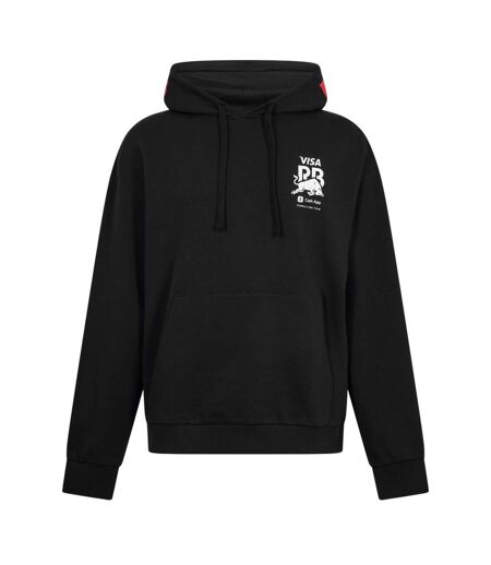 Mens Drop Shoulder Drawstring Hoodie Black Hugo