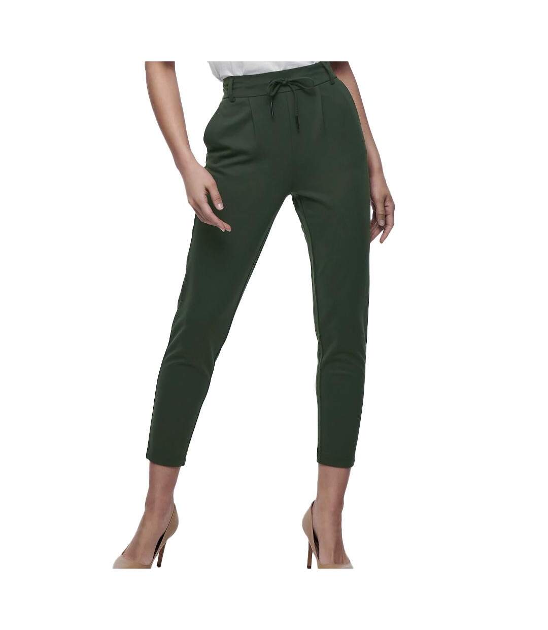 Pantalon vert foncé femme only poptrash life-1