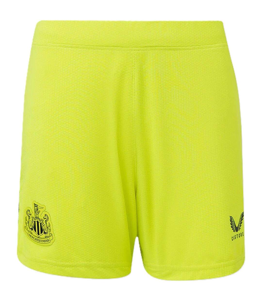 Womens/ladies Newcastle United Fc Goalkeeper Shorts Acid Lime Caviar Castore-1
