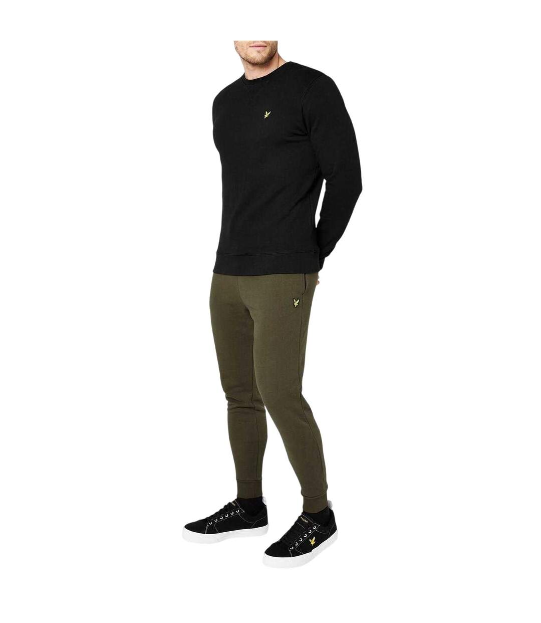 Pantalon De Jogging Uni Et Moulant Homme Kaki Lyle & Scott-4