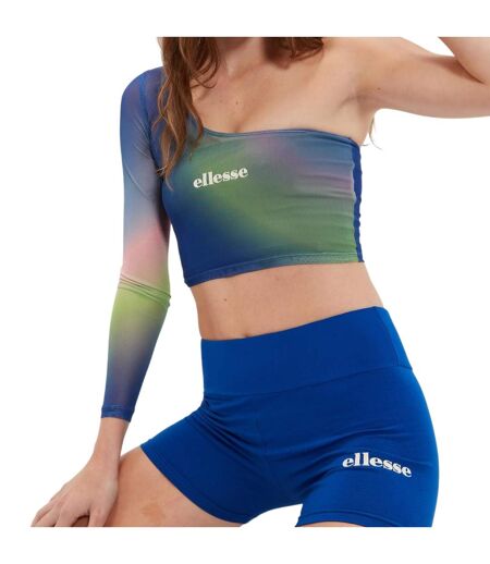 Haut Court Crono Femme Bleu Vert Ellesse