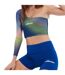 Haut Court Crono Femme Bleu Vert Ellesse-4