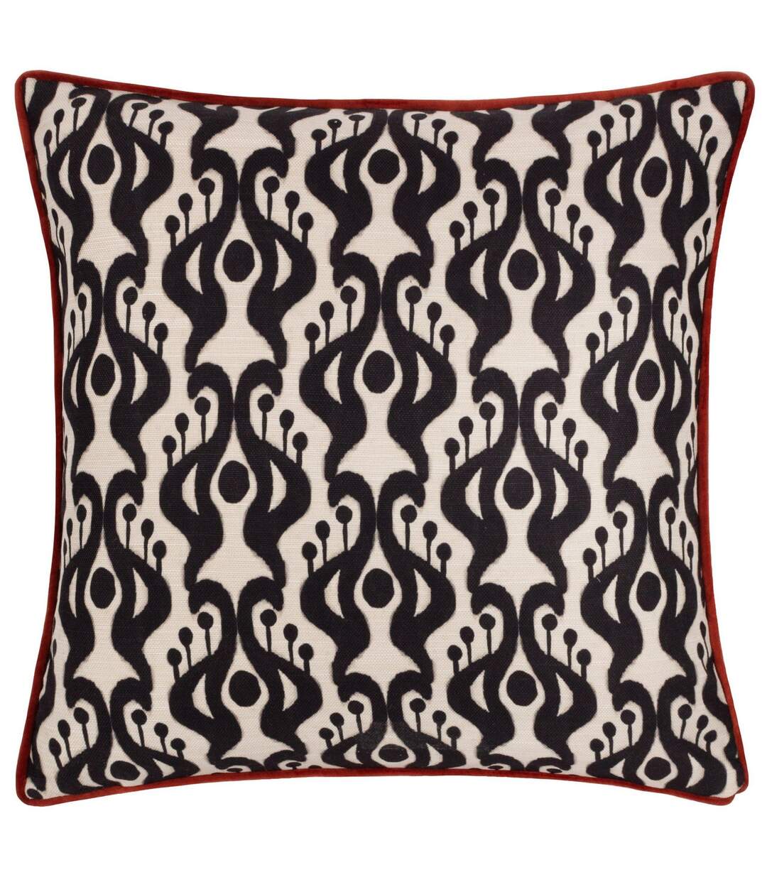 Laucala bohemian ikat cushion cover one size black Wylder