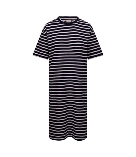 Womens/ladies Elayna T-shirt Dress Navy White Trespass