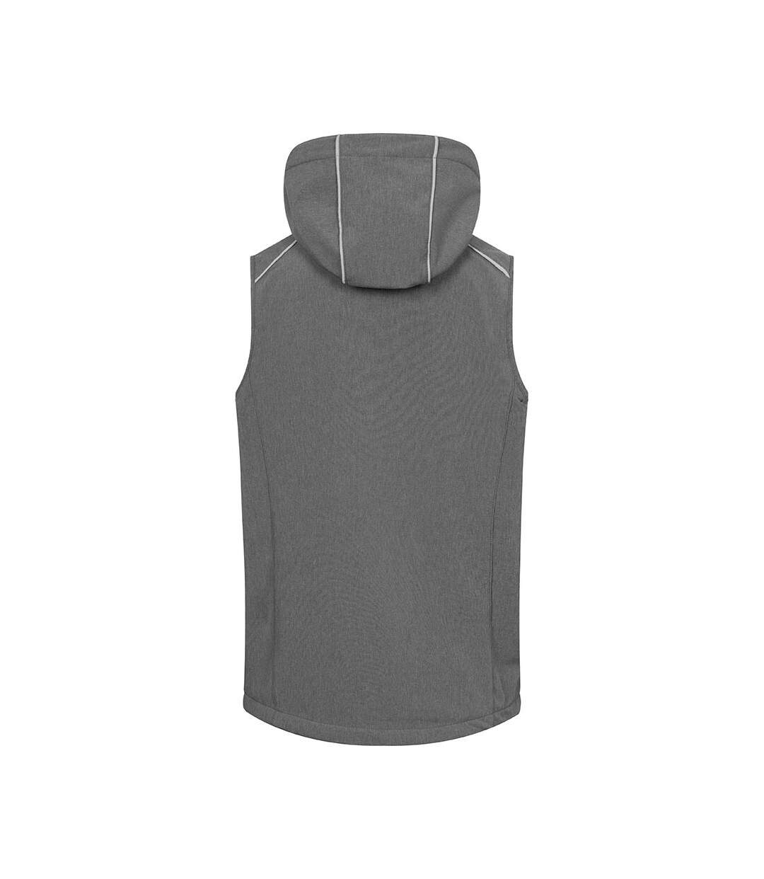 Veste Sans Manches Homme Gris Chiné Promodoro-2