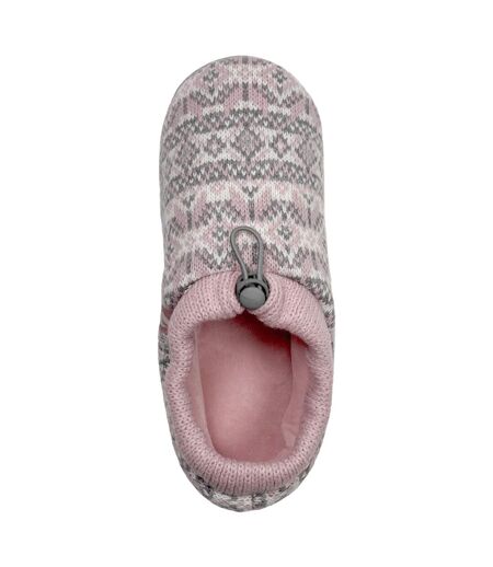 Ladies Knitted Drawstring Slippers for Winter
