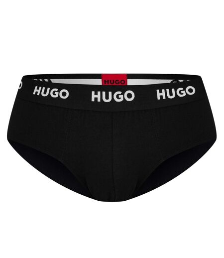 Pack Of 3  Mens Briefs  Black Hugo