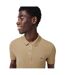 Mens Embroidered Logo Polo Shirt Tan Lacoste-3