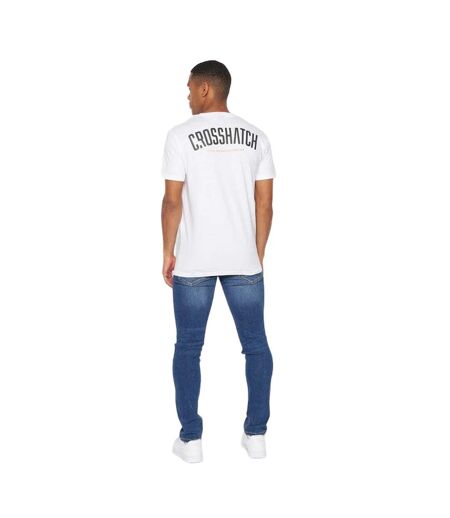 T-shirt Cronstand Homme Blanc Crosshatch