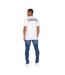 T-shirt Cronstand Homme Blanc Crosshatch-3