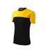 Mens Colormix Plain T-shirt Black Yellow Malfini-3