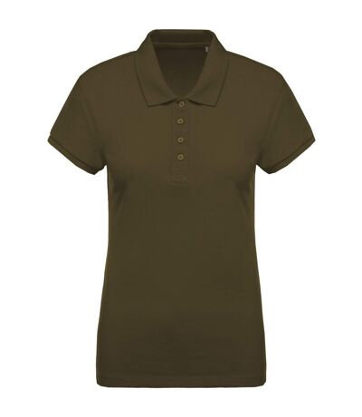 Kariban Womens/Ladies Pique Polo Shirt (Moss Green)