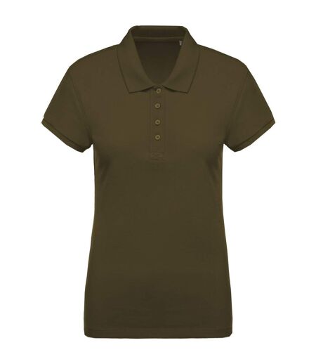 Kariban Womens/Ladies Pique Polo Shirt (Moss Green)