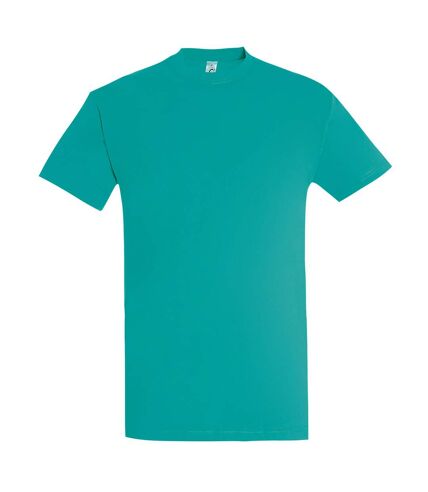 T-shirt manches courtes imperial homme bleu turquoise SOLS