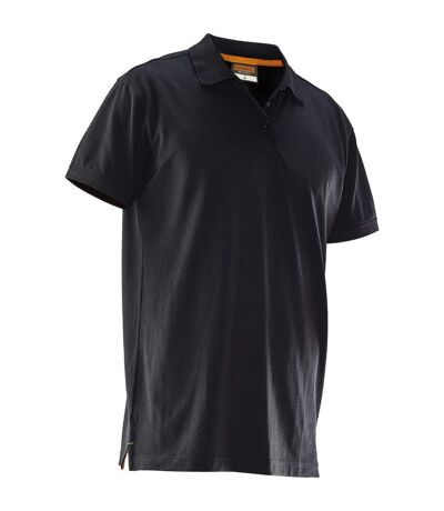 Jobman Mens Plain Polo Shirt (Black)