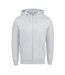 Mens Full Zip Hoodie Grey Marl Slazenger-1