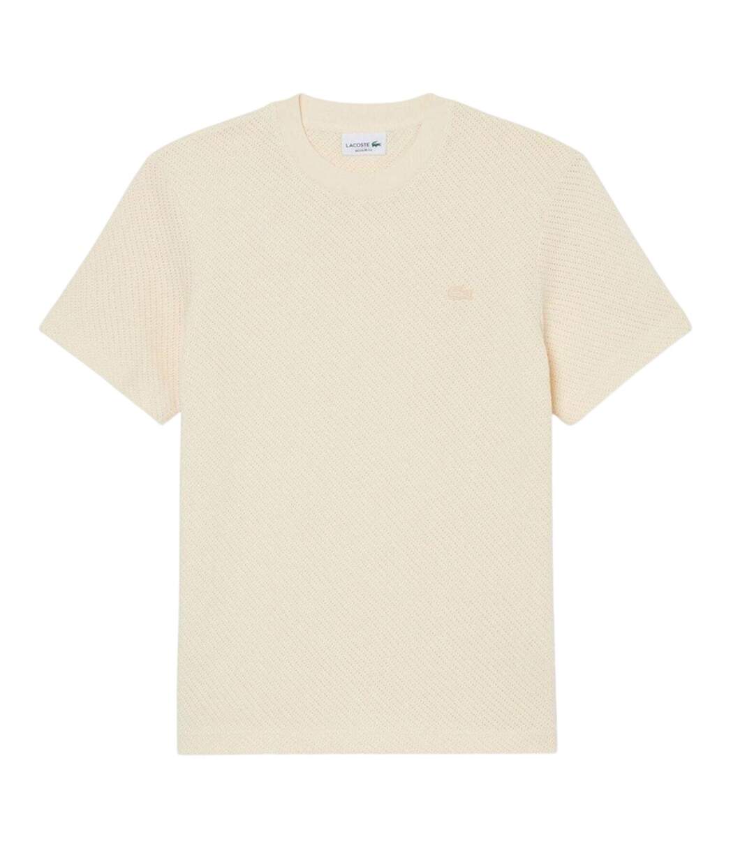 T-shirt Lacy Homme Crème Lacoste-2