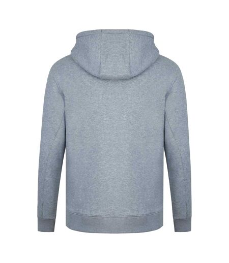 Mens Signature Cotton Full Zip Hoodie Grey Marl SoulCal