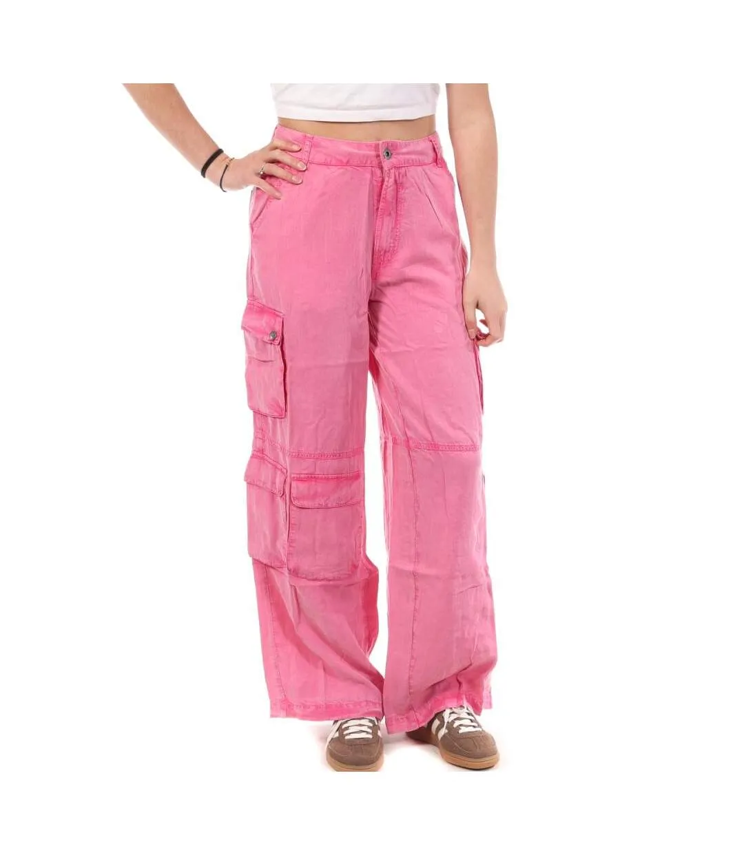 Pantalon fluide rose femme kaporal miami-1