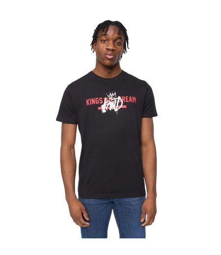 Mens Sprayer Logo Crew Neck T-shirt Black Kings Will Dream