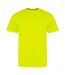 AWDis Unisex Adults Electric Tri-Blend T-Shirt (Electric Yellow)