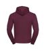 Russell Mens Authentic Hooded Sweatshirt / Hoodie (Burgundy)