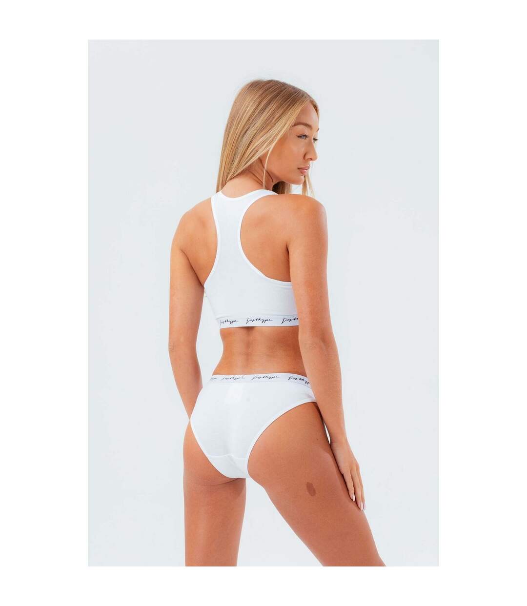 Hype Womens/Ladies Hipster Briefs (Pack of 3) (White)