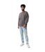 Unisex adult kruger recycled cotton crew neck relaxed fit sweatshirt anthracite Iqoniq-3
