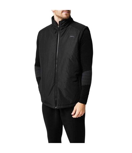 Doudoune Sans Manches Motif/style Logo Homme Noir Slazenger