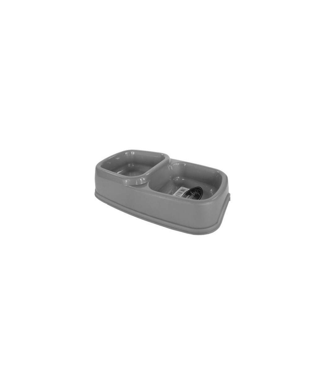 Deluxe twin pet bowl one size grey Premium Deluxe-1