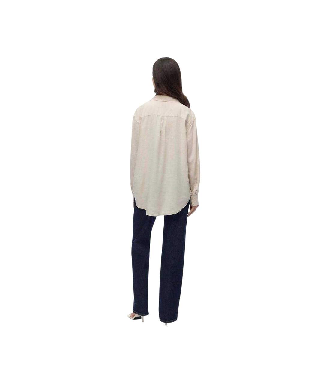 Chemise Femme Beige Pâle Vero Moda-3