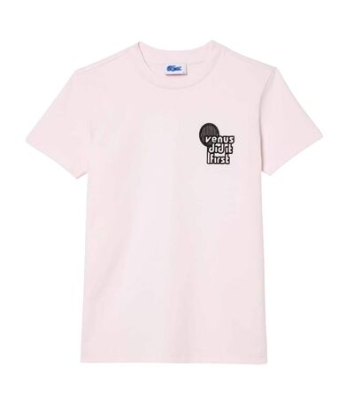 Womens/ladies Eleven By Venus Cotton T-shirt Pink Lacoste