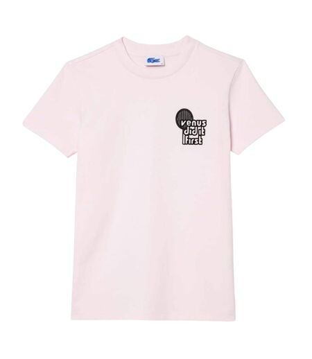 Womens/ladies Eleven By Venus Cotton T-shirt Pink Lacoste