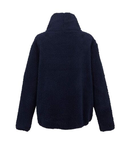 Womens/ladies Ria Fluffy Overhead Fleece Top Navy Regatta