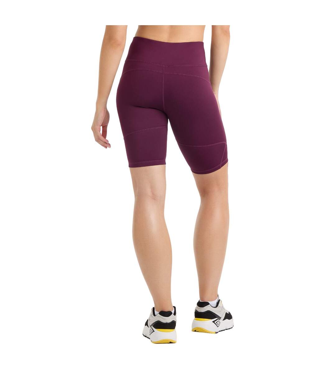 Womens/ladies pro training cycling shorts potent purple/mauve shadow Umbro-2