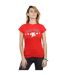 Disney T-shirt en coton High School Musical The Musical Wildcat Stars Femmes/Dames (Rouge) - UTBI48144-2