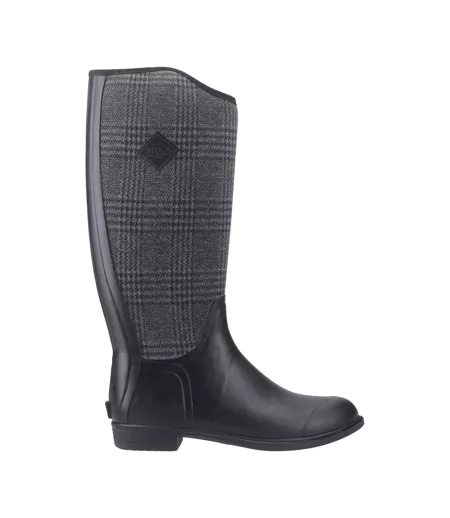 Womens/ladies Derby Tall Wellington Boots Black Muck Boots