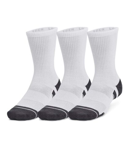 Lot de 3 Paires de Chaussettes Blanches/Noires Homme Under Armour Performance Tech - 47/50