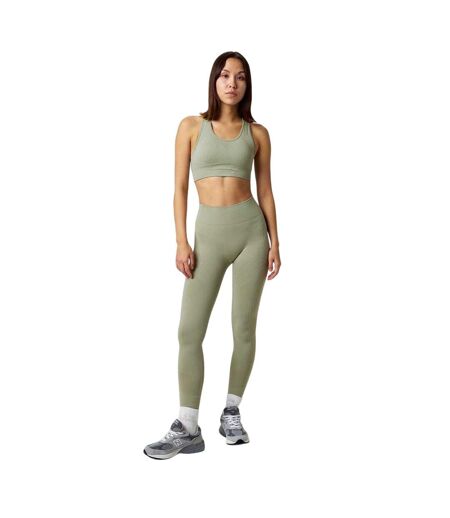 Womens/ladies Seamless High Rise Leggings Tea USA Pro