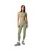 Womens/ladies Seamless High Rise Leggings Tea USA Pro-1
