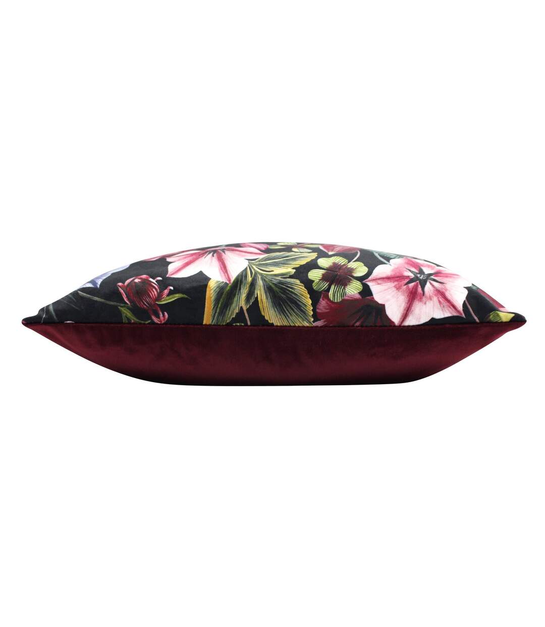 Midnight garden aquilegia cushion cover 43cm x 43cm shiraz Evans Lichfield