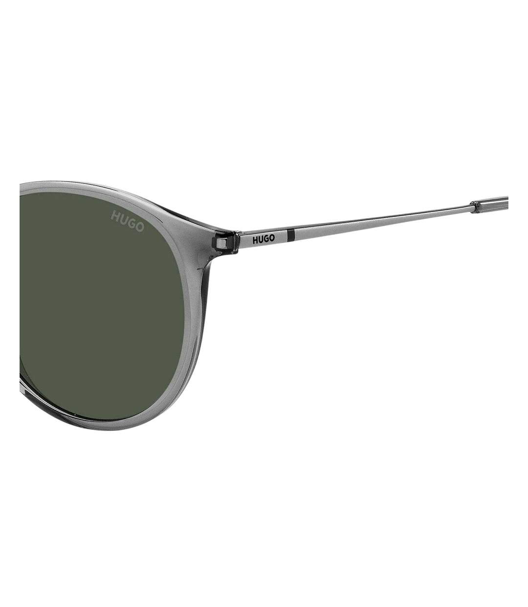 Mens Round Sunglasses One Size Ruthenium Hugo-3