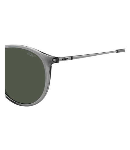 Mens Round Sunglasses One Size Ruthenium Hugo